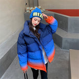 Gradient Women'S Down Jacket 2020 Winter New Style Korean Loose Ladies Winter Coat Trendy Bread Jacket