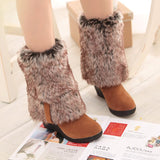 34-43 Winter 3 Styles Fur Boots Ladies High Heels Platform Knee High Snow Boots Women 2019 Warm Fur Wedge Shoes Woman
