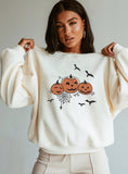 Peneran Halloween Costume Halloween Pumpkin Sweatshirt Casual Printed, Cute Tee Shirt Graphic Witch Ghost Cotton Solid Thicken Warm Women Lady Fashion Y2k