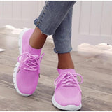 Peneran Women Mesh Breathable Shoes Slip On Flat Shoes Woman Tenis Ladies Casual Shoes  Walking Footwear Sneakers Womens Vulcanize Shoes