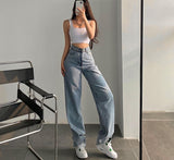 Christmas Gift Baggy Jeans Women 2021 High Waist Denim Trousers Fashion Pants Straight Jeans Mom Jeans Streetwear Y2k Vintage Clothes