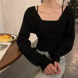 Knitted Jumper Women Warm Soft V Neck Long Sleeve Chic Sweaters 2022 Autumn Winter Vintage Pullover  Femme Sweater
