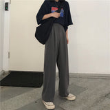 Peneran Christmas Gift  Straight Large Size Casual Solid Wide Leg Trousers Streetwear Suit Full-Length Hot Selling Chic Loose High Quality Pants