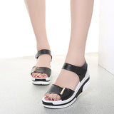 Peneran New Fashion Style Casual Female Shoes Woman Summer Wedge Comfortable Sandals Ladies Flat Sandals Fashion Summer Wedges