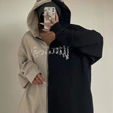 Oversize 2022  New Hoodies Women Sweatshirt Goth Zipper Hoodies Women Kawaii Harajuku Streetwear Y2K Aesthetic Hip Hop Tops