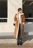 Thanksgiving Day Gifts NEW 2022 Winter Women High Quality Fur Coat Loose Lapel Thick Warm Plush Stylish Cashmere Casual Streetwear Lamb Wool Coat
