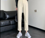 Peneran Jeans Women All-Match Korean Style Mopping Trousers Denim Vintage Black Solid High Waist Autumn Baggy Chic Ulzzang Street Casual
