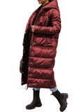 Christmas Gifts Three Length Puffer Jacket Women Winter Parka Zip Up Quilted Long Coat Plus Size Casual Streetwear Hooded Oversized Padded Parka