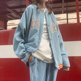 Peneran Hippie Vintage Baseball Jackets Corduroy Harajuku Oversize 90s Aesthetic Women Streetwear Retro Jacket Korean Fashion