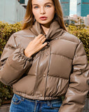Christmas Gift  Fashion Short Solid Color Cotton Jacket Basic Winter Thick Coat For Women Commuting Daily Outing Ski Clothes Street Wear