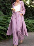 PENERAN Spring Elegant OL Work Solid Suits ZANZEA Fashion Two Piece Sets Womens Outifits Casual Wide Leg Pants Sets Urban Tracksuit