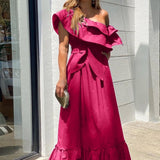 Graduation Gifts  New Summer Dress Women's Solid Color Sexy Club Celebrity Evening Party Long Dresses