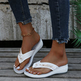 PENERAN 2022 NEW Flip-Flops Women Wear Non-Slip  Thick-Soled Wedges Women Sandals Slippers In Summer Women Wear Beach Shoes