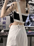 Black Friday Sales Women Jumpsuit Harajuku White Jeans Korean Style Streetwear Black Denim Pants Female High Waist Trouser Casual Aesthetic