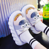 All Senson Designer Slippers Cute Cartoon Lovely Animals Bedroom Cotton Home Shoes Indoor Thick Sole Couples Men Women