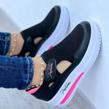 PENERAN 2022 New Breathable Woman Tennis Shoes Canvas Shoe Female Casual Shoes Ladies Sport Shoes Platform Sneaker Hollow Out Shoes