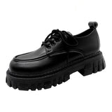 Fall outfits back to school Metal Chain Platform Lolita Gothic Shoes Woman 2023 Spring College Style Patent Leather Pumps Women Japan School Uniform Shoes