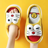 All Senson Designer Slippers Cute Cartoon Lovely Animals Bedroom Cotton Home Shoes Indoor Thick Sole Couples Men Women