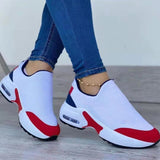 PENERAN NEW Women Casual Breathable Wedges Shoes Platform Solid Color Flats Ladies Shoesladies Walking Sneakers Chaussure Femme Shoes
