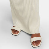 Peneran 2023 Summer Shoes New Fashion Slides Women Minimalist Leather Sandals Comfortable All-match Flat Slippers Women