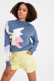 Trendyol Upright Collar Knitwear Sweater TWOAW22KZ1333