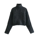 Peneran 2023 Autumn European And American Women's Clothing Street Fashion All-Match Knitted Decorative Knitted Sweater 5755119