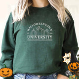 Peneran Halloweentown University Hooded Halloween Sweatshirt Pumkin Spooky Vibes Fall Pullover Hoodie Women Oversized Streetwear Clothes
