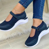 Thanksgiving Day Gifts  Women Vulcanized Shoes Spring Autumn Hook&Loop Ladies Flat Shoes Causal Comfort Female Mesh Breathable Woman Sneakers Mom Shoes