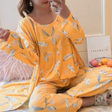 Back to School Women Pajamas 3 Pieces Satin Sleepwear Pijama Silk Home Wear Home Clothing Embroidery Sleep Lounge Pyjama Pyjamas Set
